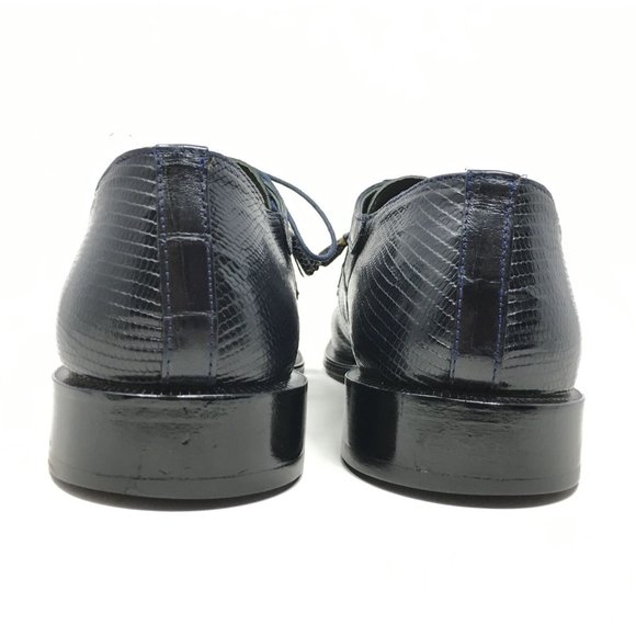 David Eden Oxfords Shoes Size 10 Blue Croc Lizard main image 5